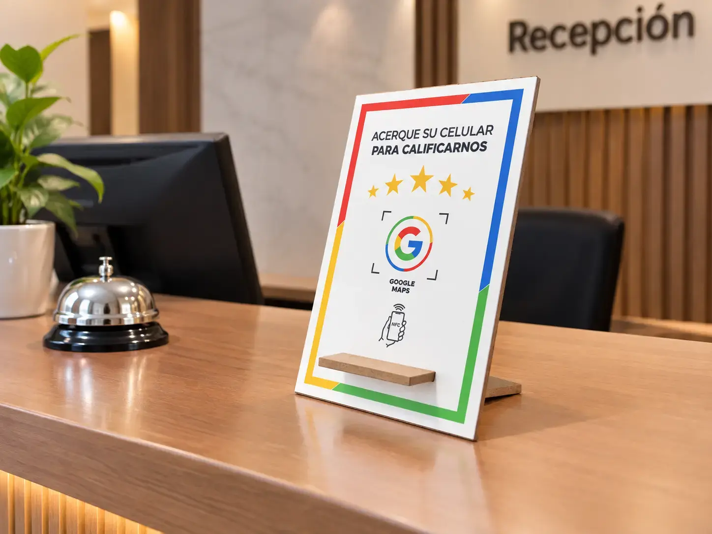 Tarjeta NFC de NOXIT para recibir reseñas de Google